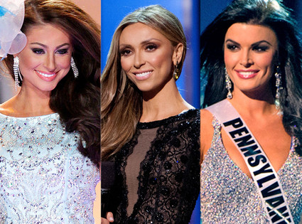 Giuliana Rancic, Miss Florida and Miss Pennsylvania Giuliana Rancic, Miss Florida and Miss Pennsylvania